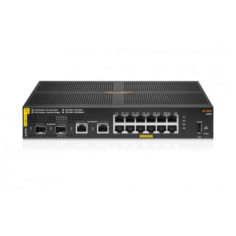Aruba 6100 12G CL4 2SFP+ 139W Switch (JL679A#ABB)