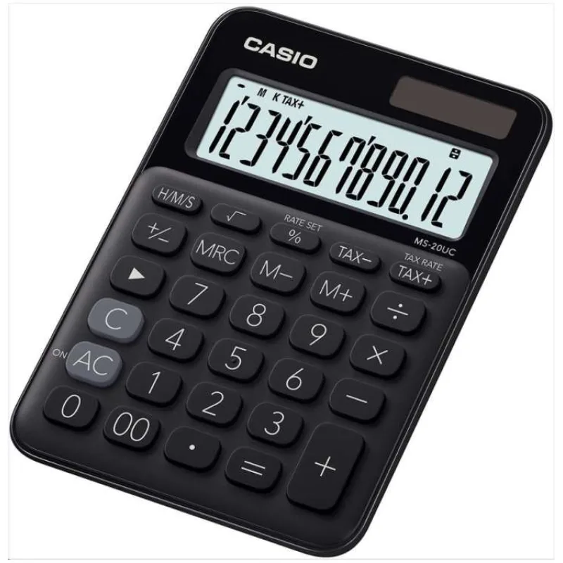 CASIO kalkulačka MS 20UC BK, Stolní kalkulátor (MS 20UC BK)