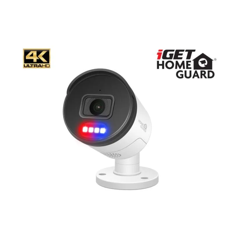 iGET HGNHK938CAM - UltraHD 4K PoE IP kamera, SMART detekcia, IP66, zvuk, nočný prísvit 40m, ONVIF 2.6 (75020563)
