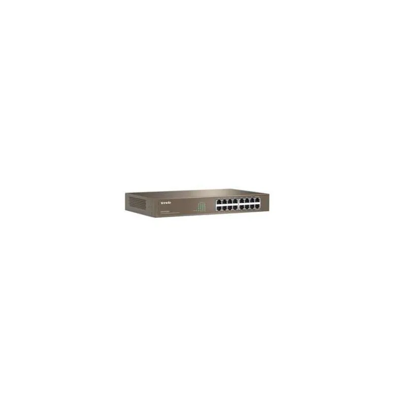 Tenda TEG1016D - 16x Gigabit Switch, Fanless-bez ventilátorov, Rackmount, ochrana proti prepätiu (75010017)