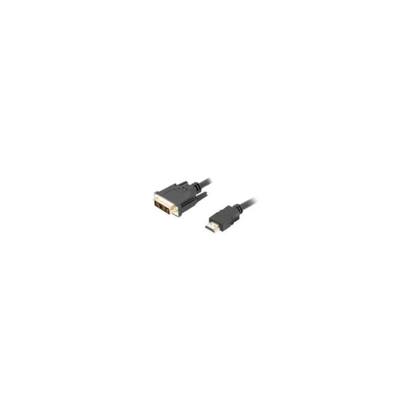 LANBERG HDMI (M) na DVI-D (M) (18+1) kabel 3m, černý, pozlacené konektory (CA-HDDV-10CC-0030-BK)
