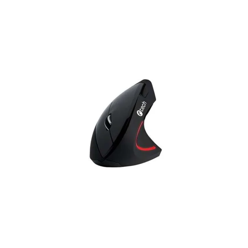 C-TECH myš VEM-09, vertikální, bezdrátová, 6 tlačítek, černá, USB nano receiver (VEM-09)
