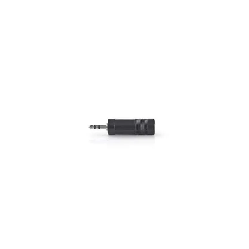 Nedis CAGB22935BK - Stereofonní audioadaptér | 3,5mm Zástrčka - 6,35mm Zásuvka | Černá barva (CAGB22935BK)