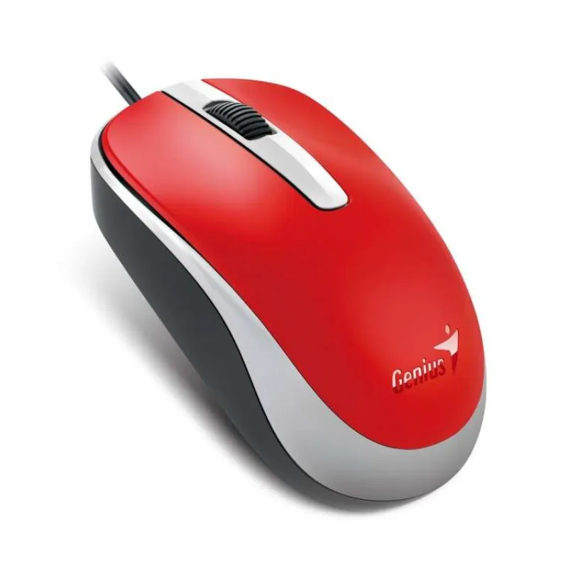 GENIUS DX-120/Kancelárska/Optická/1 200 DPI/Drôtová USB/Červená (31010105109)