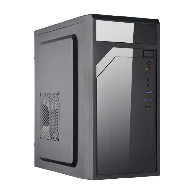 EUROCASE MidT ML M6-590B / mATX / bez zdroje / 2x USB 3.0 / USB-C / černá (P001050859591)
