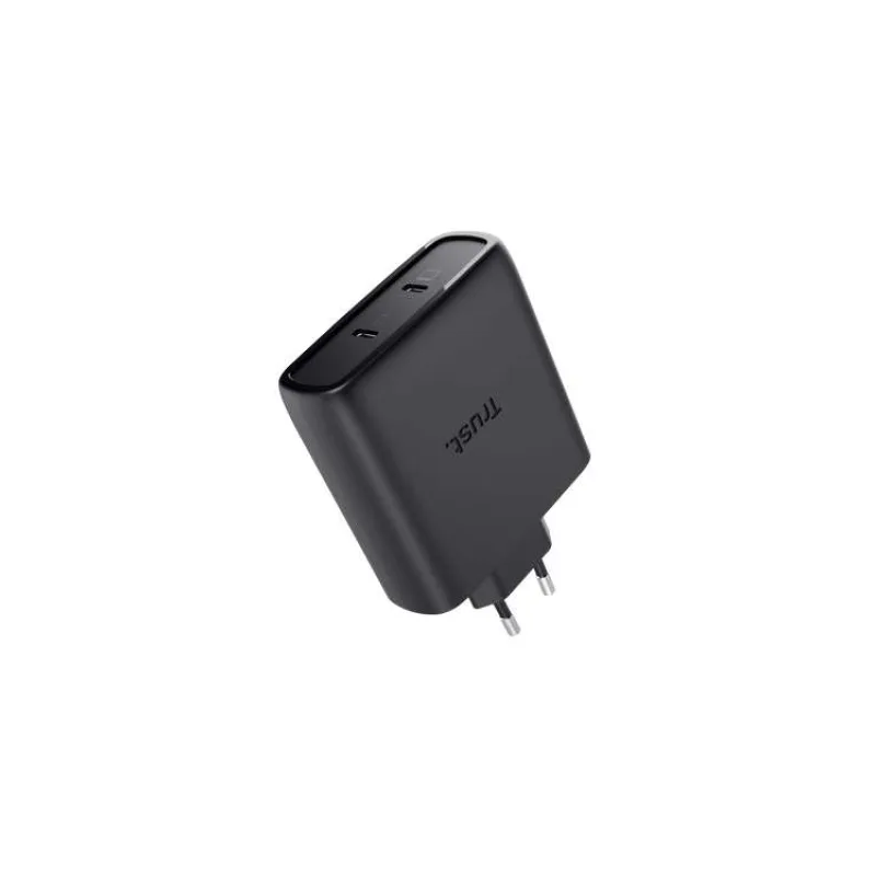 TRUST GaN Nabíječka MAXO 100W 2-Port, USB-C, černá (25527)