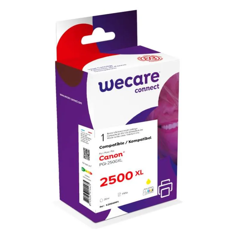 WECARE ARMOR ink kompatibilný s CANON PGi-2500XLY, žltá/yellow (K20640W4)