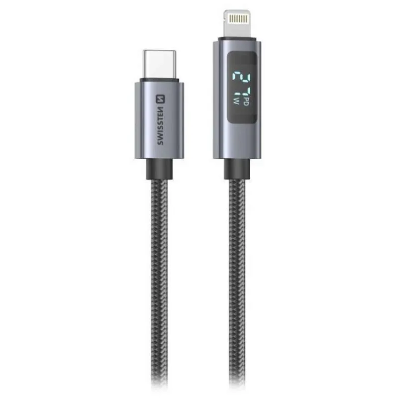 Swissten LCD kabel USB-C / lightning 1,5m (71551076)