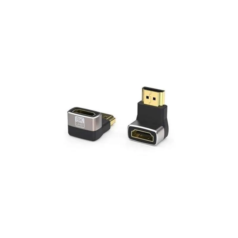 PremiumCord 8K Adaptér spojka HDMI A - HDMI A, F/M, zahnutá do pravého úhlu 90° (kphdma-39)