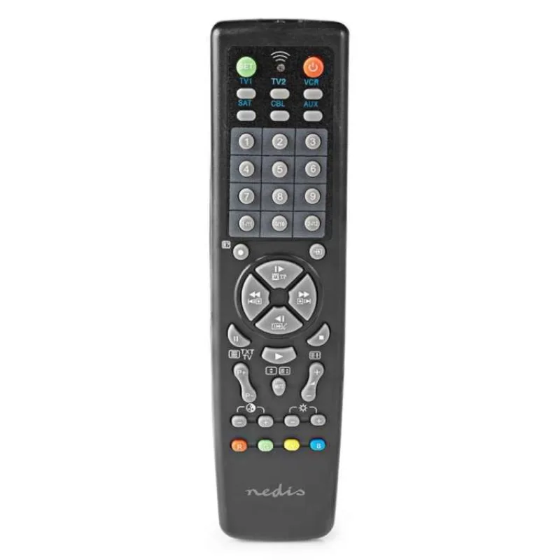 NEDIS předprogramovaný univerzální dálkový ovladač 10v1/ vhodný pro více než 250 značek (TVRC2200BK)
