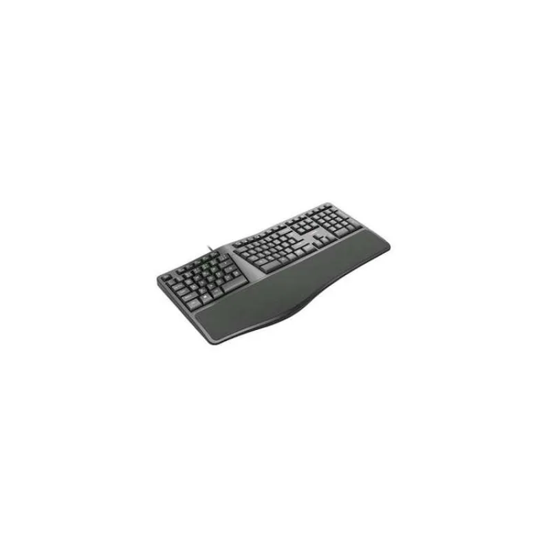 C-TECH klávesnice KB-113E USB, ERGO, černá, CZ/SK (KB-113E)