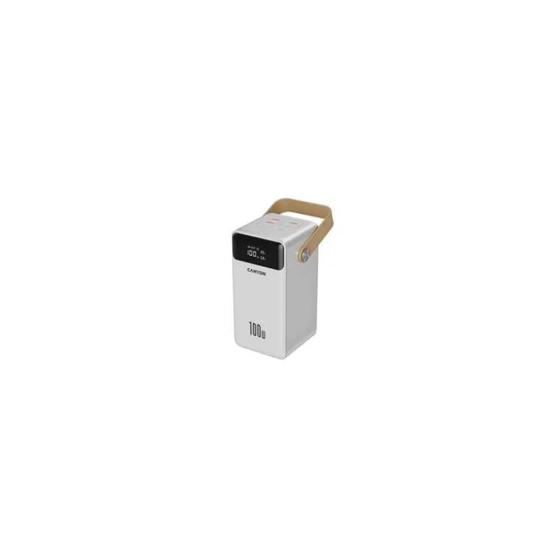 Canyon OnPower 610, Powerbank, 60.000 mAh, displej, in: USB-C, out: 3x USB-C, PD 100W, 3x USB-A, QC 3.0, biela (CNS-CPB610W)