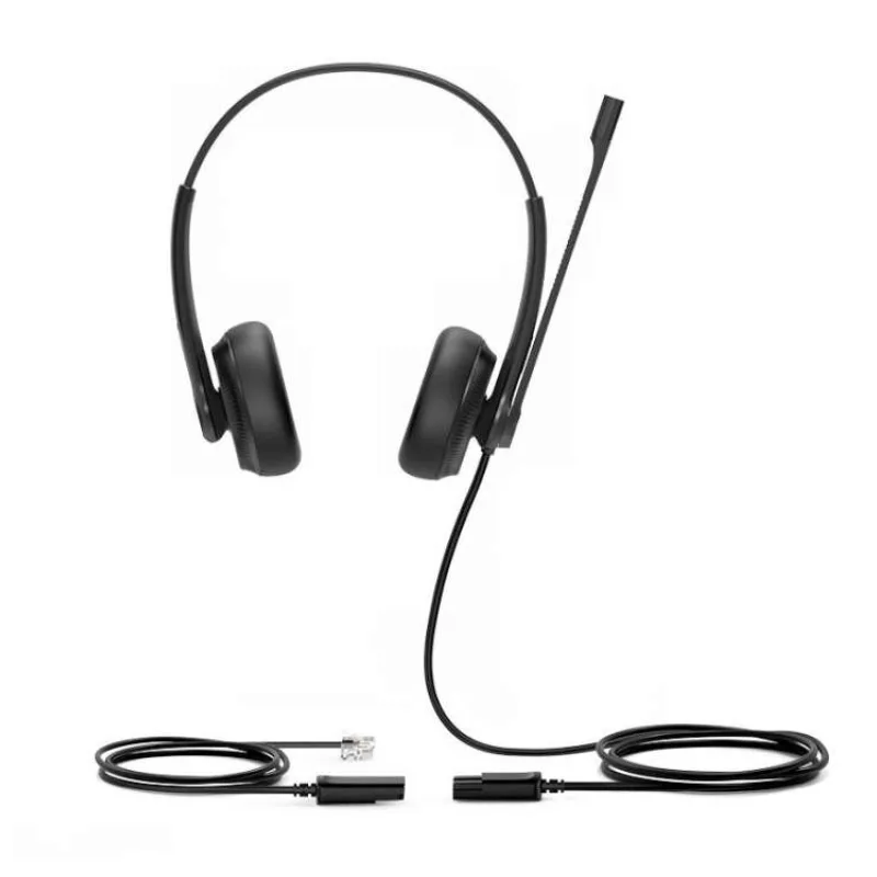 Yealink YHS34 Dual náhlavná súprava na obe uši s QD-RJ9 konektormi (YHS34Dual)