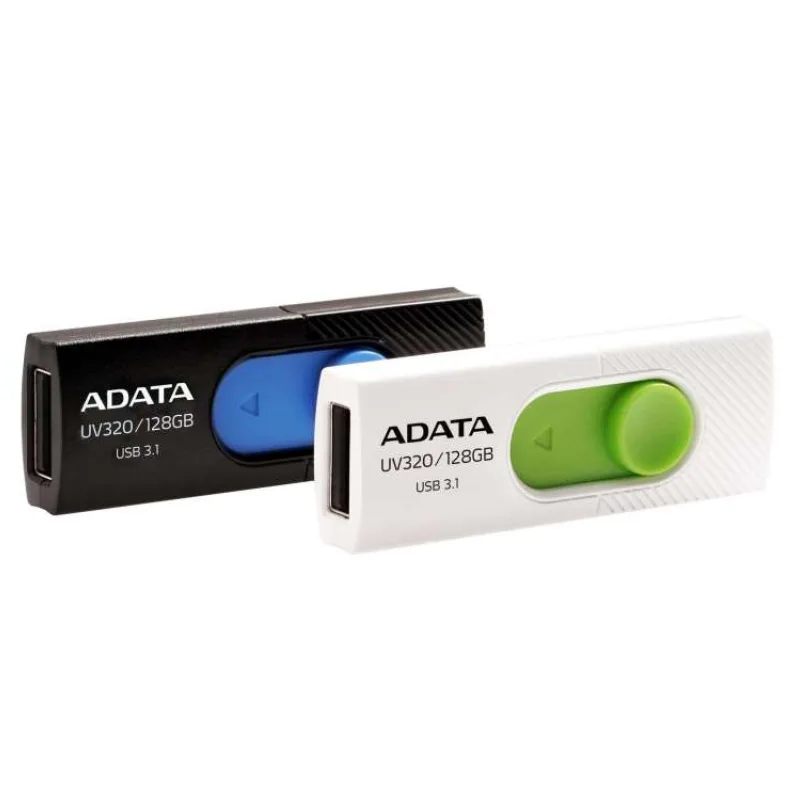 ADATA Flash disk UV320 128GB / USB 3.1 / černo-modrá (AUV320-128G-RBKBL)