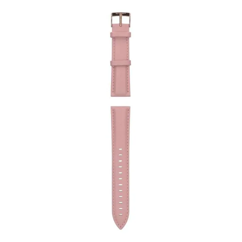 Garett univerzální řemínek 20 mm, růžový se zlatým zapínáním, ekokůže (STRAP_PNK_LTH_20MM)