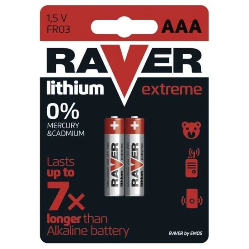 Lítiová batéria RAVER 2x AAA (1321112000)