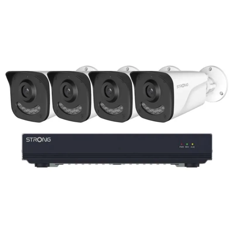 STRONG BUL05DL0-P PoE KIT/ Bullet/ 5Mpix/ 1x NVR NVR1120-8P/ 4x IP kamera BUL05DL0-P/ HDMI/ VGA/ USB/ LAN (BUL05DL0-P/NVR1120-8P)