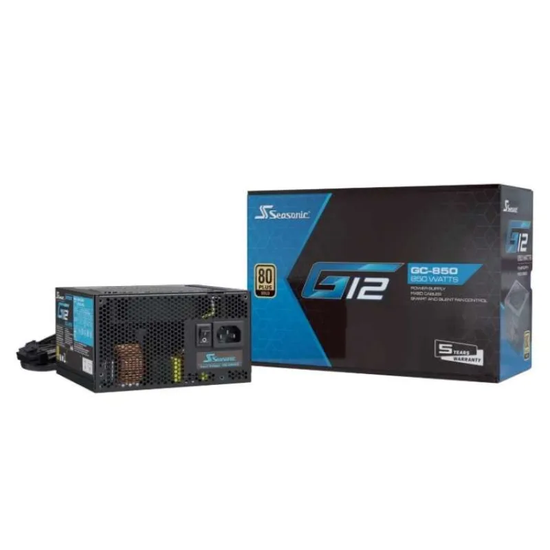 SEASONIC zdroj G12-GC-850 (V1.5) Gold / 850W / ATX / 120mm fan / 80PLUS Gold (SSP-850RT2)