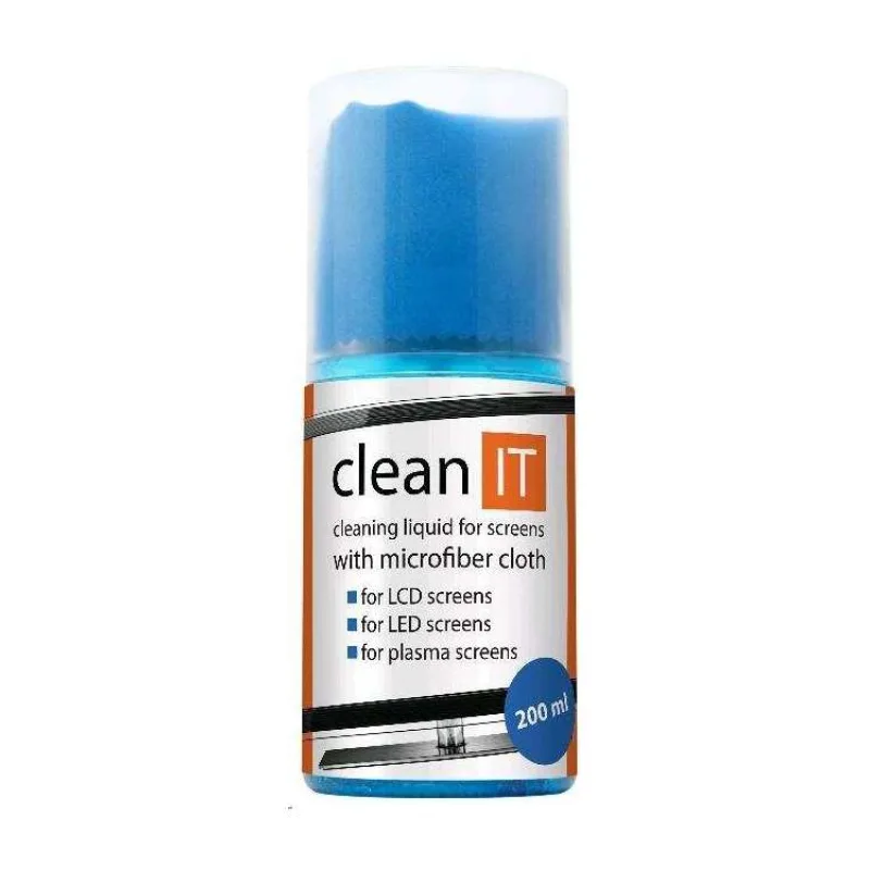 CLEAN IT čistící roztok na obrazovky s utěrkou, 200ml (CL-180)