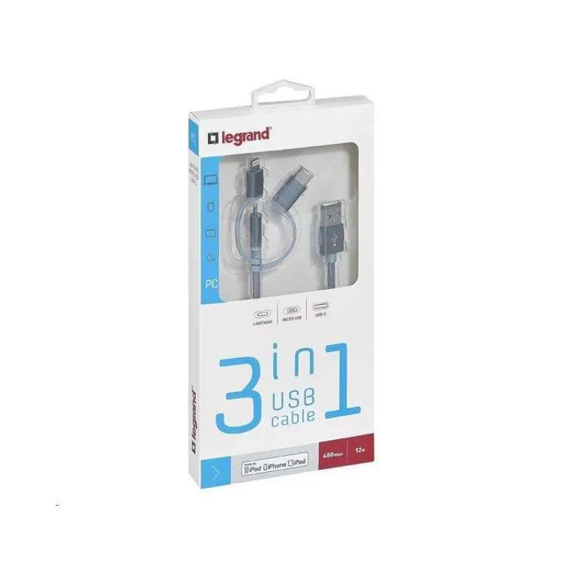 Legrand 3 IN 1 USB Cable (050693)