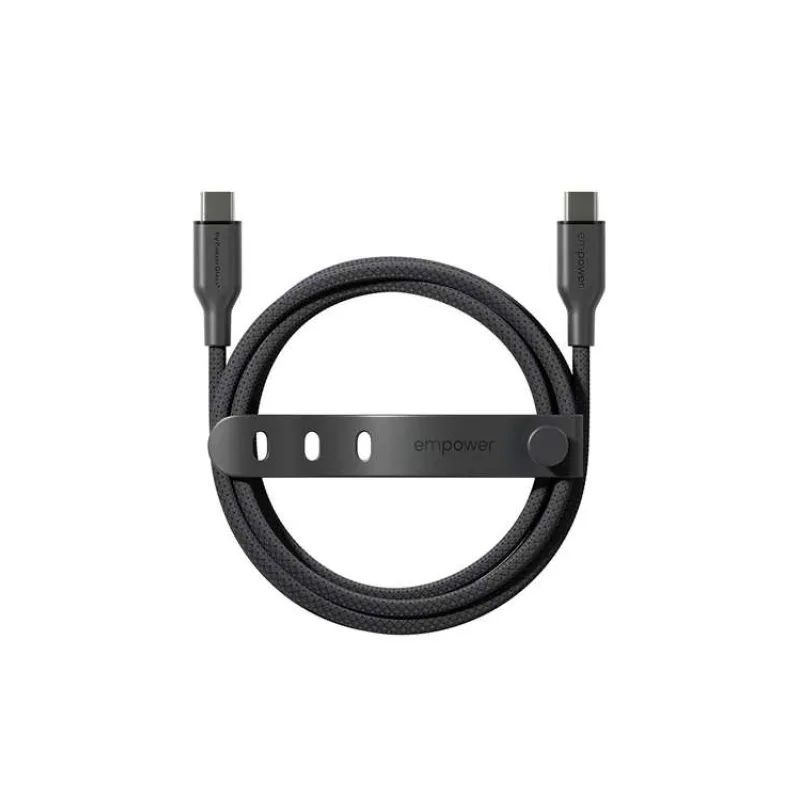 PanzerGlass kábel EMPOWER Racing USB-C to USB-C 2m 60W - Black (EM94057)