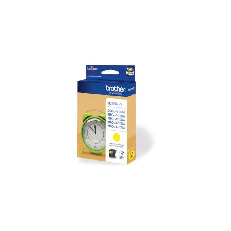 kazeta BROTHER LC-125XL Yellow DCP-J4110DW, MFC-J4410DW/J4510DW/J4610DW/J4710DW (1200 str.) (LC125XLY)