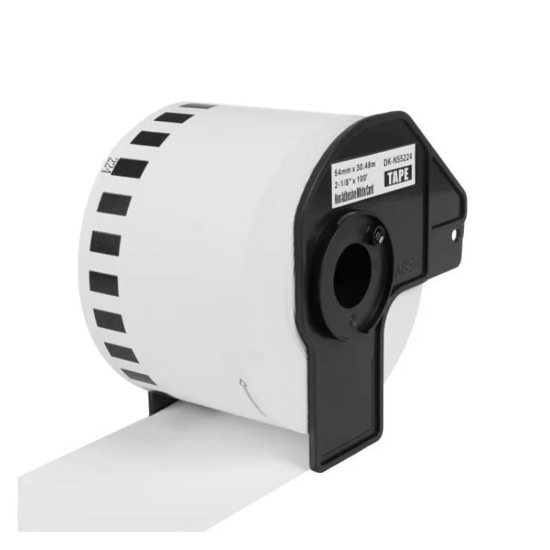 PRINTLINE kompatibilní etikety s Brother DK-N55224, bílá papírová role, nelepící 54 x 30,48m (PLLB22)
