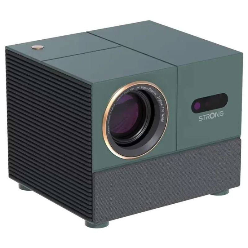STRONG projektor MIRA 1/ LCD/ FHD (1920x1080)/ 300 ANSI lm/ USB 2.0/ HDMI/ BT/ Wi-Fi/ Repro/ Android 11/ šedo-zelený (MIRA1)