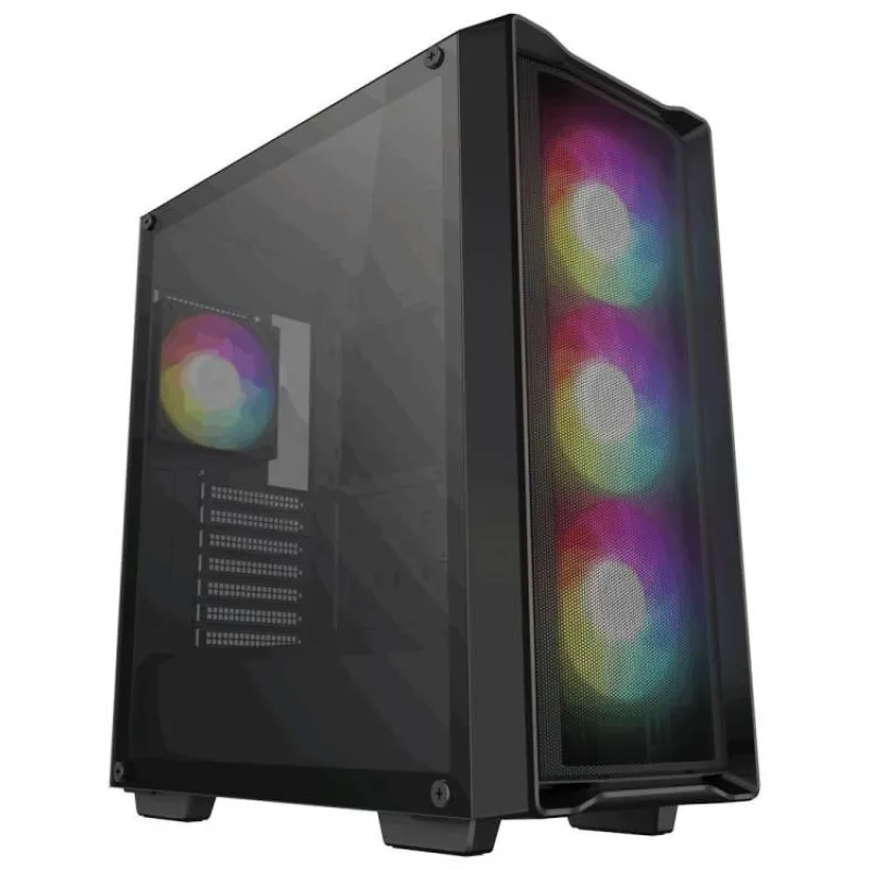 DEEPCOOL skříň CC560 MESH V2 / ATX / 4x120 mm fan ARGB / USB 3.0 / USB 2.0 / mesh panel / černá (R-CC560-BKAMA4-G-2)