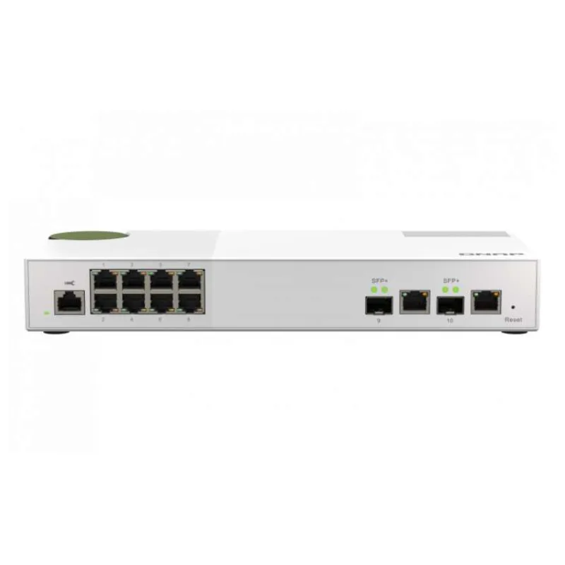 QNAP riadený switch QSW-M2108-2C (8x 2,5GbE RJ45 a 2x kombinované 10GbE SFP+ / RJ-45) (QSW-M2108-2C)