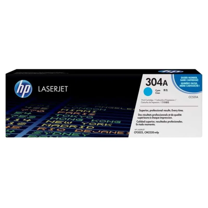 HP tisková kazeta azurová CC531A originál (CC531A)