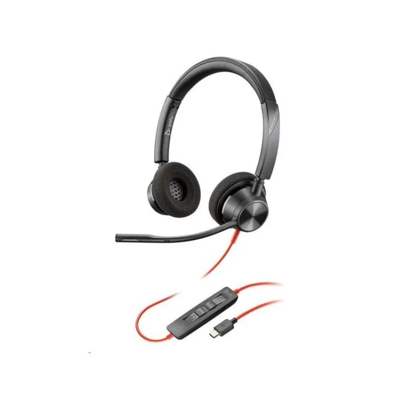 Poly Blackwire 3320 náhlavní souprava , USB-C/A adaptér, stereo (8X219AA)