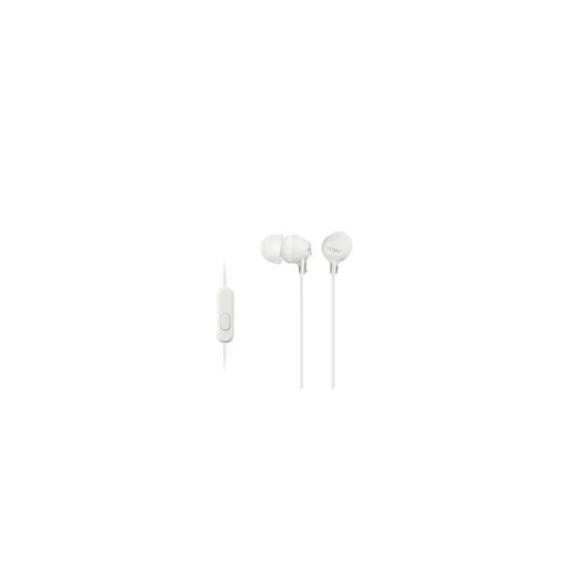 SONY MDR-EX15AP - Sluchátka do uší s mikrofonem - White (MDREX15APW.CE7)
