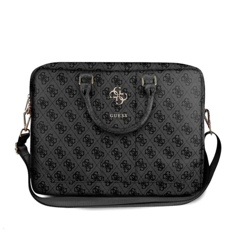 Guess PU 4G Metal Logo Taška na Notebook 15/16" Grey (3666339005405)
