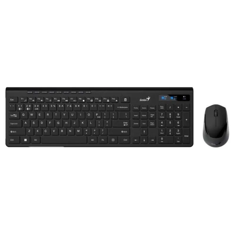 Genius SlimStar 8230 Set klávesnice a myši, bezdrátový, CZ+SK layout, Bluetooth, 2,4GHz, USB, černá (31340015409)