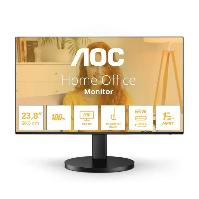 AOC/24B3CF2/23,8"/IPS/FHD/100Hz/1ms/Black/3R (24B3CF2)