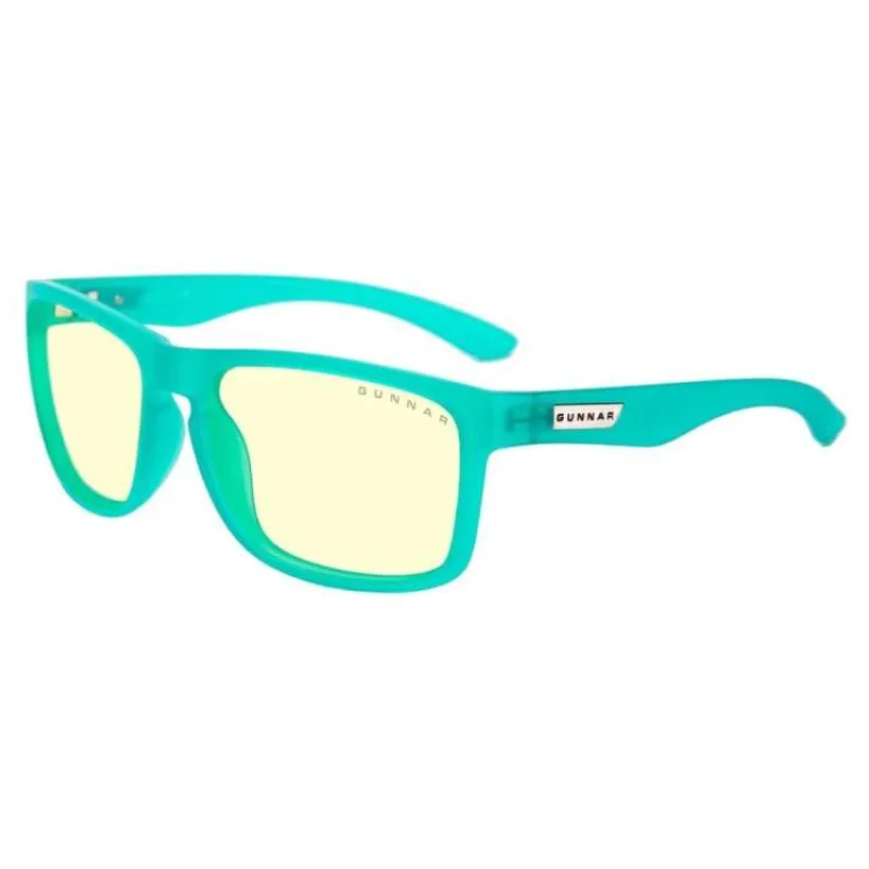 GUNNAR kancelářske/herní brýle INTERCEPT POP EMERALD GREEN * jantarová skla * BLF 65 * GUNNAR focus (INT-10601)
