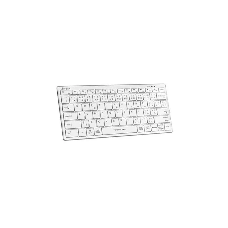 A4tech Klávesnice FBX51C, kancelářská klávesnice, membránová, bezdrátová, CZ/SK, Bílá (FBX51C-WH)