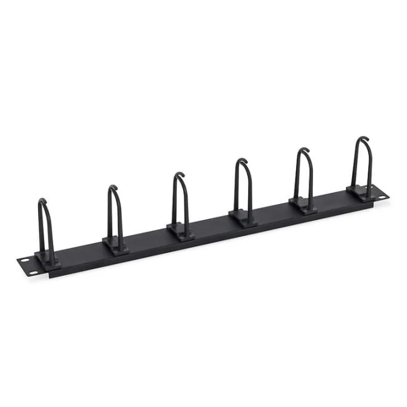 Triton 19" vyvaz. panel 1U plastový 5 x úchytka velká BK (RAB-VP-X11-A1)
