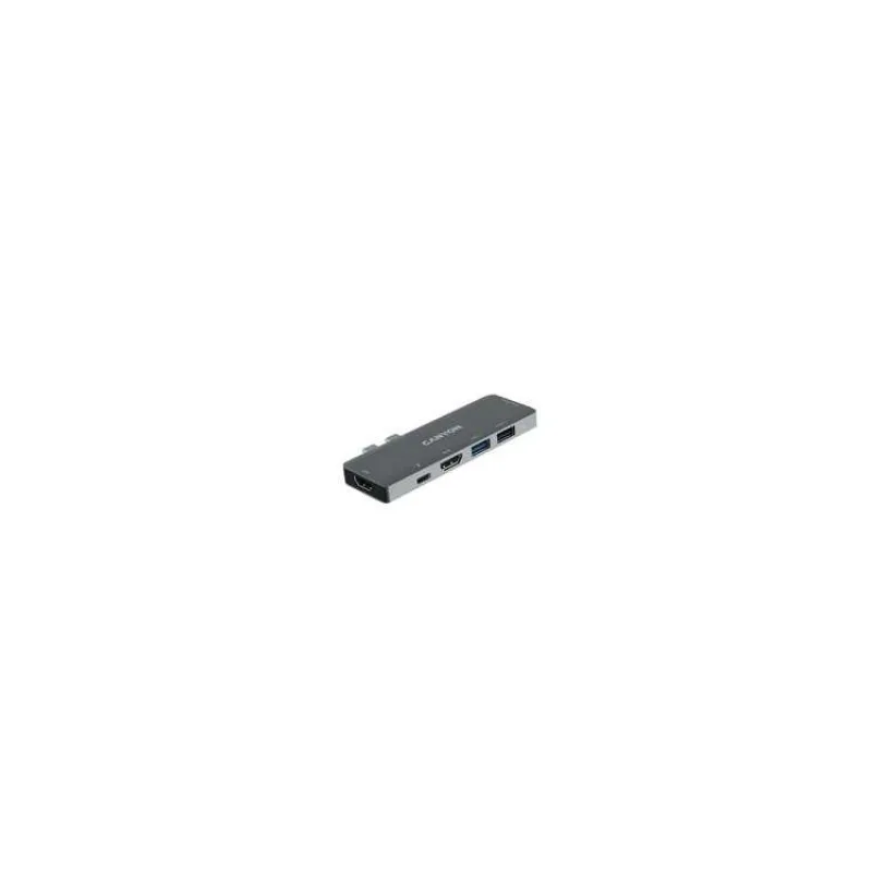 Canyon DS-5, 7v1 hub pre MacBook, USB-C Power delivery, 1xUSB 3.0, 1xUSB 2.0, 2xHDMI, TF a SD reader (CNS-TDS05B)
