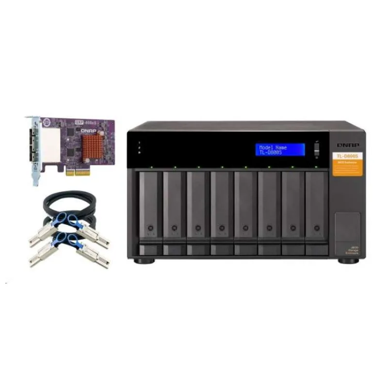 QNAP TL-D800S - úložná jednotka JBOD SATA (8x SATA), desktop (TL-D800S)