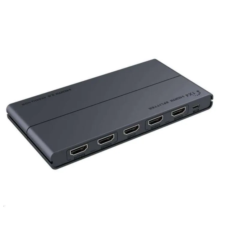 PremiumCord HDMI 2.0 splitter 1-4 porty, 4K x 2K/60Hz, FULL HD, 3D, podpora HDR (khsplit4h)