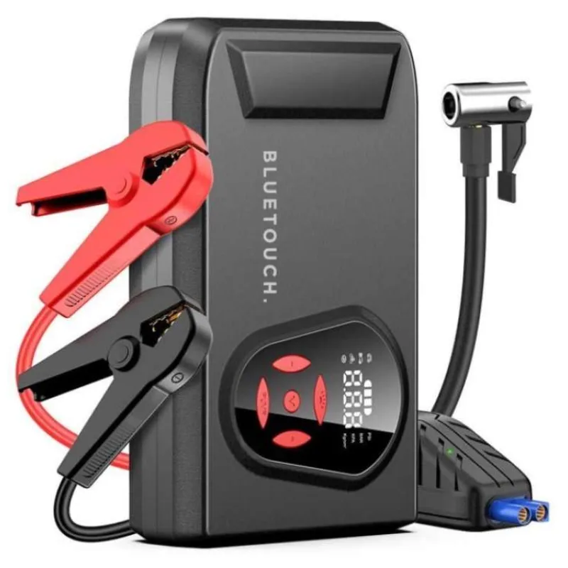 BLUETOUCH startovací zdroj s kompresorem 20.000 mAh a výstupním proudem 3000 A (U1146)