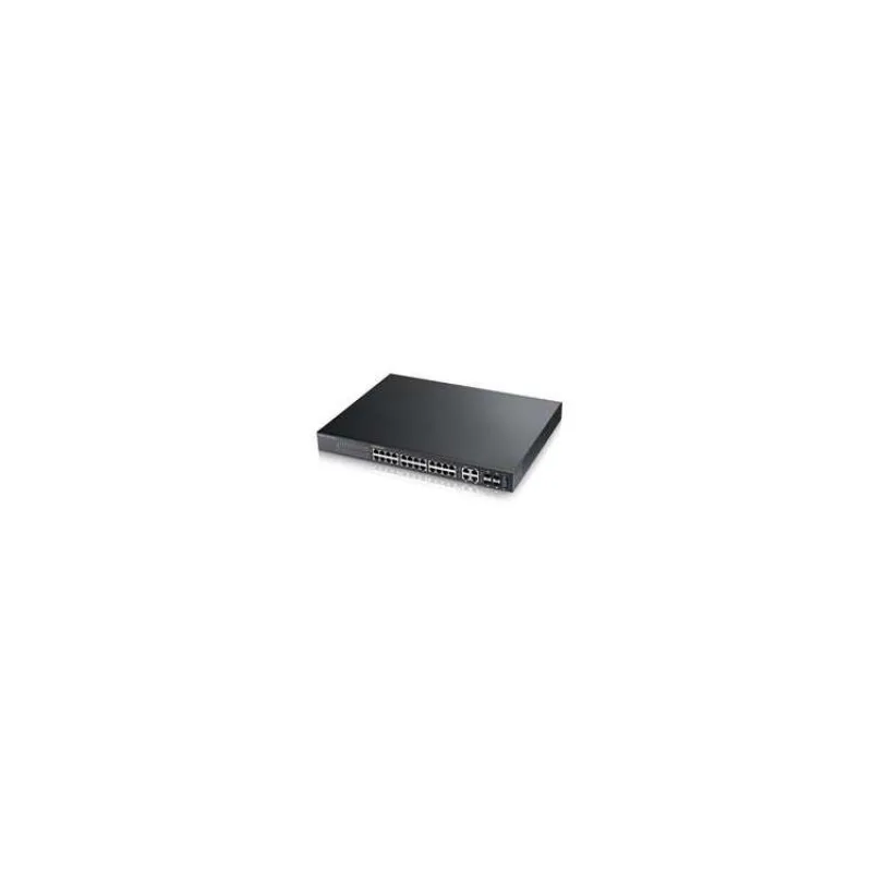 Zyxel GS2220-28, 28-port Managed Layer2+ Gigabit Ethernet switch, 24x Gigabit metal + 4x Gigabit dual personality (RJ45/ (GS2220-28-EU0101F)