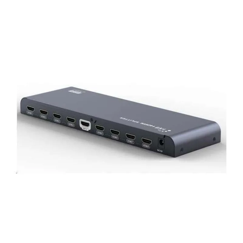 PremiumCord HDMI 2.0 rozdeľovač 1-8 portov, 4K x 2K/60Hz, FULL HD, 3D, čierny (khsplit8f)