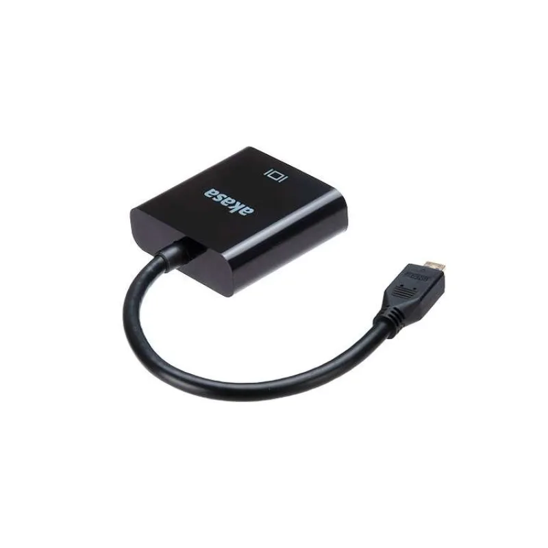 AKASA - Micro HDMI na VGA prevodník (AK-CBHD21-15BK)