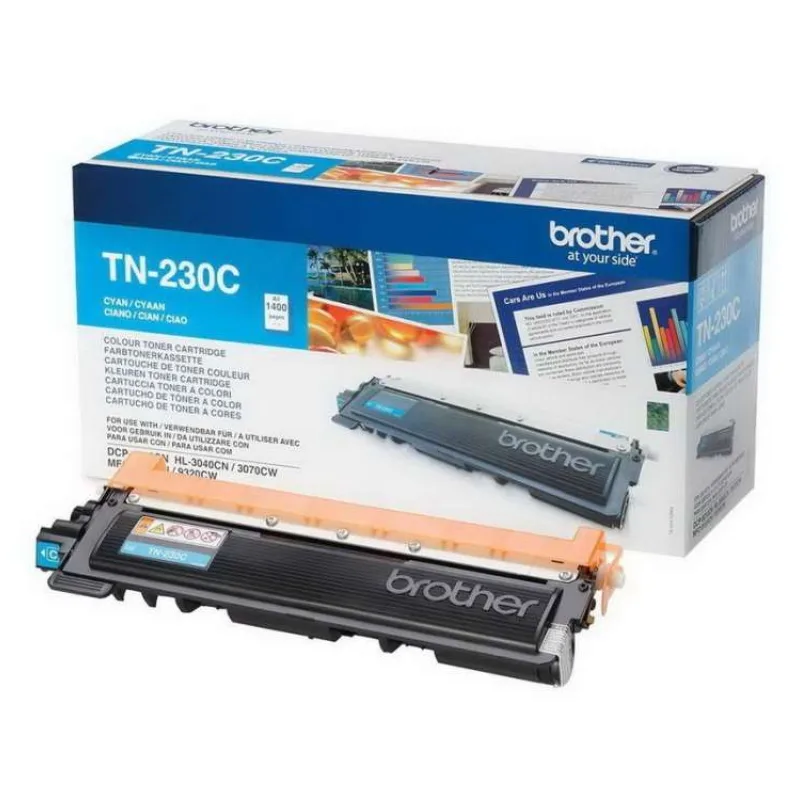 BROTHER tonerová kazeta TN-230C/ HL-3040/ 3070/ NFC-9010/ 9120/ 9320/ 1400 stránek Azurový (TN230C)