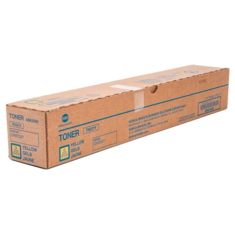 toner MINOLTA TN221Y Bizhub C227/C287 yellow (21000 str.) (A8K3250)
