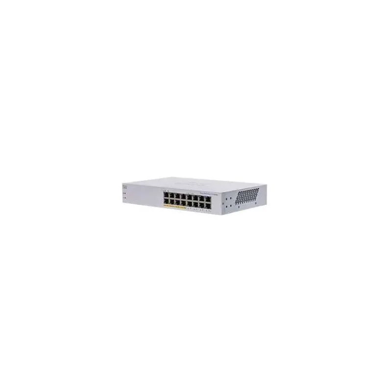 Cisco switch CBS110-16PP (16xGbE, 8xPoE+, 64W, fanless) - REFRESH (CBS110-16PP-EU-RF)