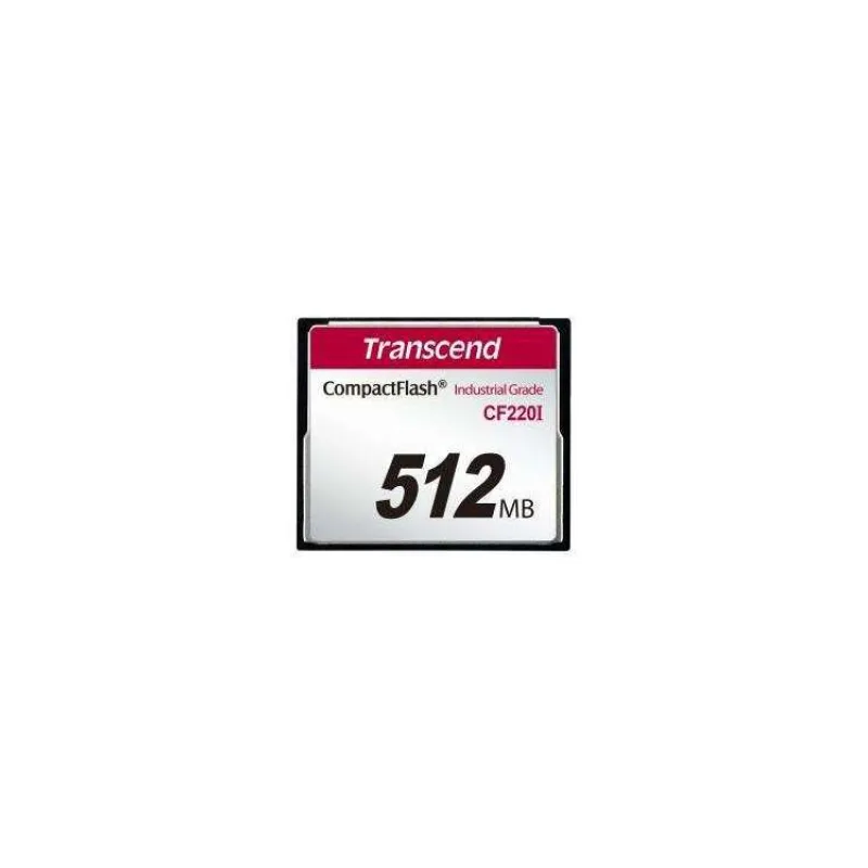 Transcend 512MB INDUSTRIAL TEMP CF220I CF CARD (SLC) Fixed disk and UDMA5 (TS512MCF220I)